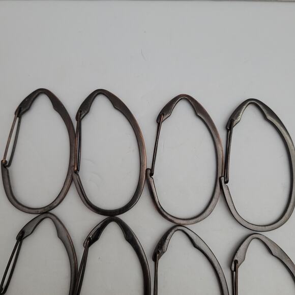 Stylish Metal Shower Curtain Hooks - Set of 12 - Picture 5 of 8